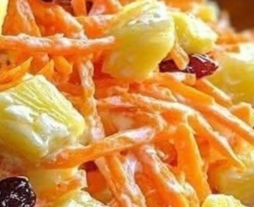 Carrot Salad with Pineapple and Raisins