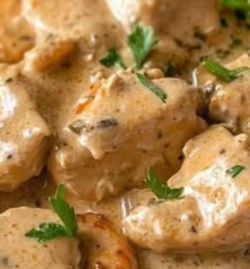 Homemade Chicken Stroganoff made from scratch