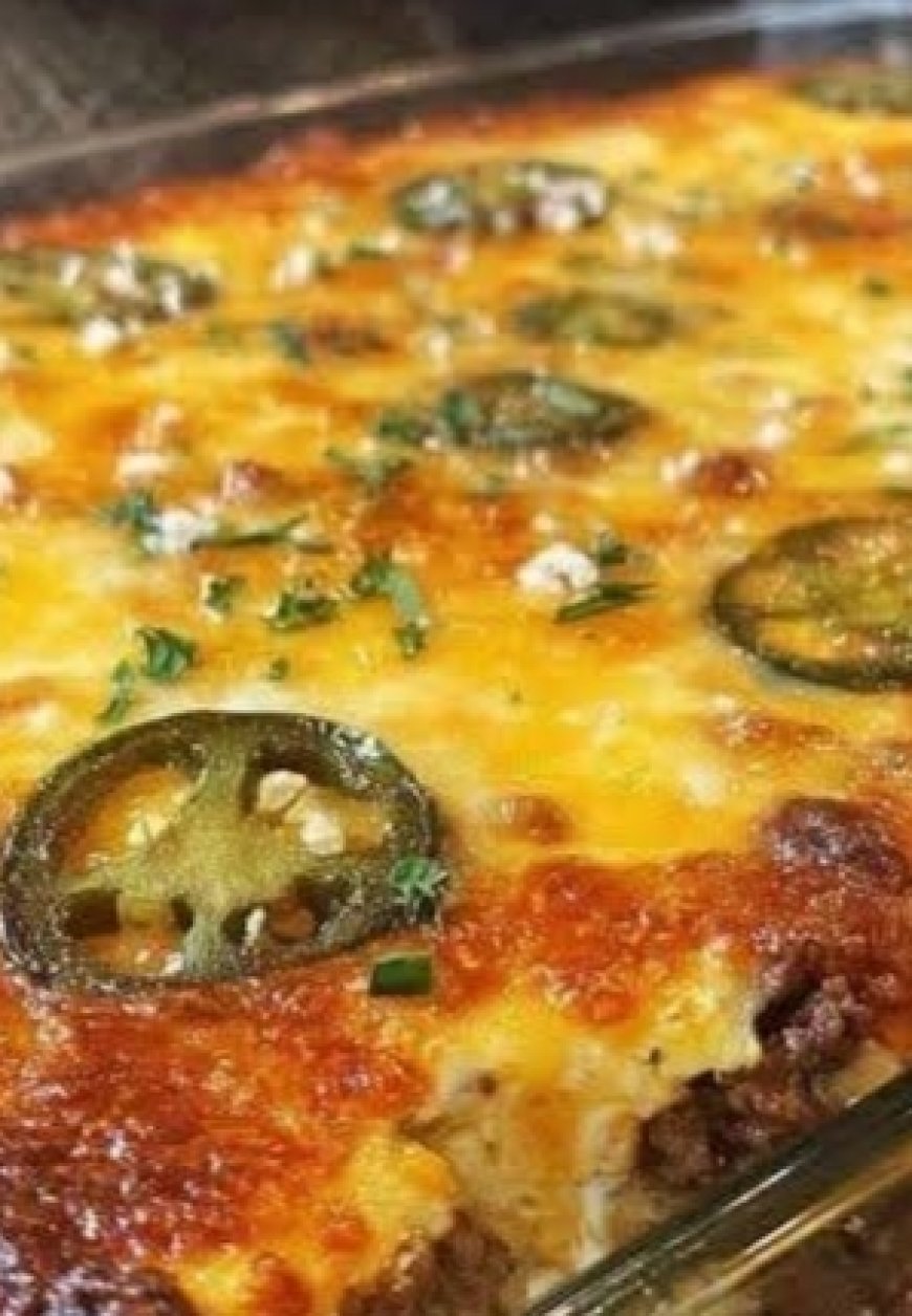 Creamy Jalapeño Popper Casserole